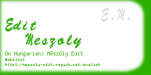 edit meszoly business card